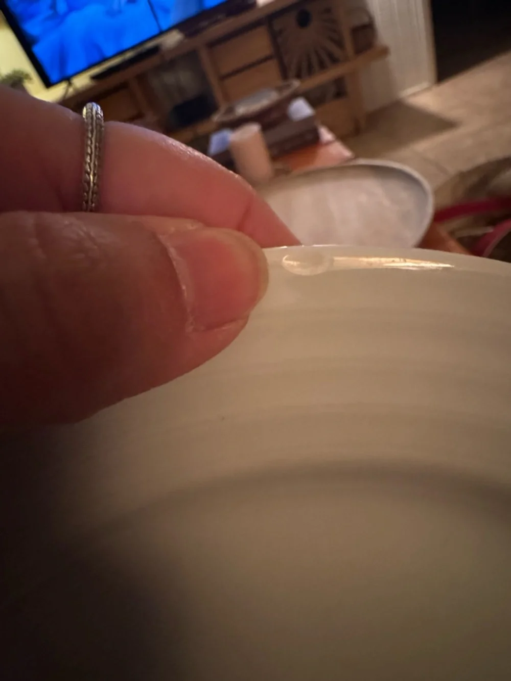 Crate&Barrel Roulette White Porcelain Dinner Plate - set of 3